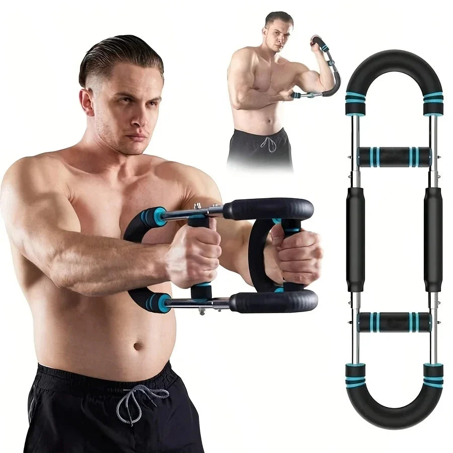 60-110lb Adjustable Power Twister – Portable Arm & Chest Trainer for Home Fitness